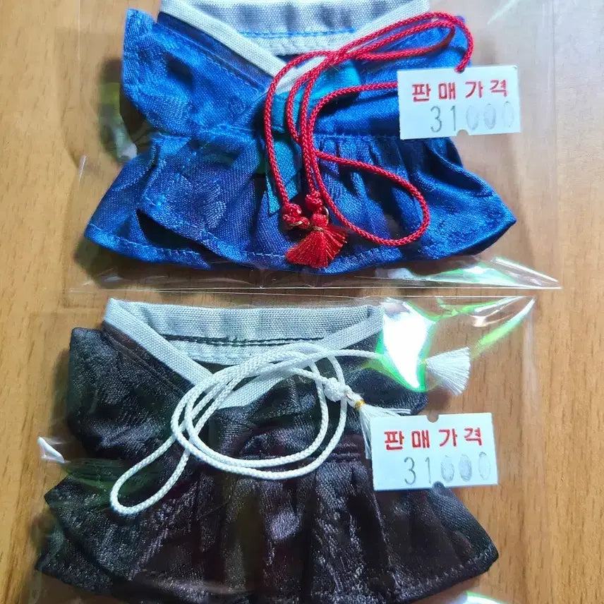 [BUNJANG] 5cm Cotton Doll Clothes - Cheollik Set (2 pcs) / 5cm 솜인형 옷 철릭 (풍년콩님) 2개 양도