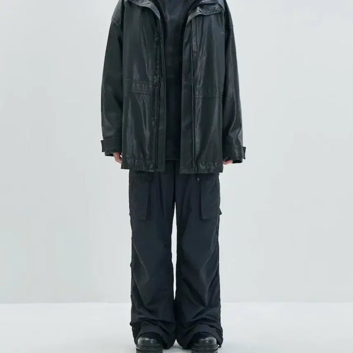 [BUNJANG] Juun.J Ripstop Poly Percussion Cargo Pants / 준지 립스탑 폴리 퍼커링 카고 팬츠