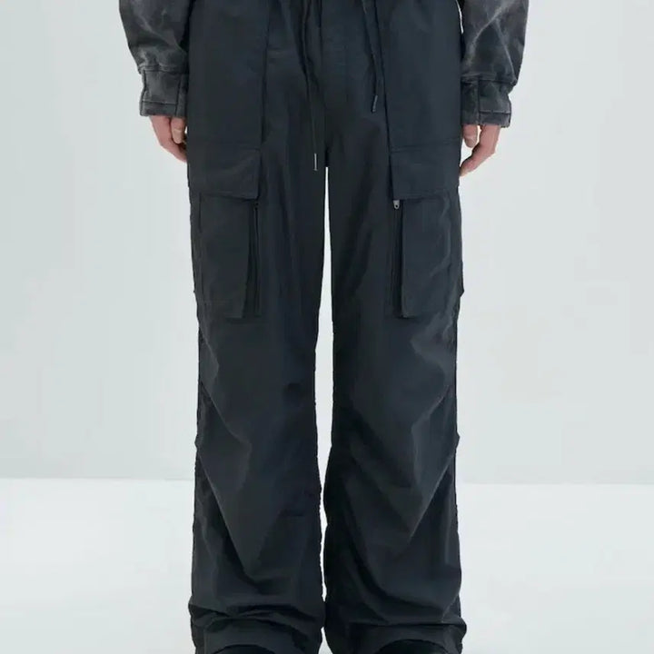 [BUNJANG] Juun.J Ripstop Poly Percussion Cargo Pants / 준지 립스탑 폴리 퍼커링 카고 팬츠
