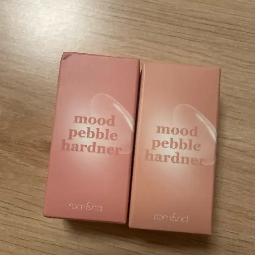 [BUNJANG] Rom&amp;nd Mood Pebble Hardener 02 Peach Guard, 03 Nutty Core Bundle Set (Sealed) / (일괄판매,미개봉)롬앤 무드 페블 하드너 02피치가드 03너티코어