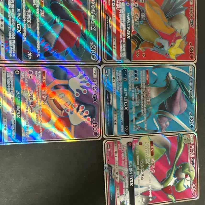 [BUNJANG] Pokemon Japanese Cards Bundle (Entei GX SR, Suicune GX, Gardevoir GX, Zoroark GX, Mime Jr. GX) / 스이쿤GX,가디안 GX,조로아크GX,마임맨GX,앤테이 GX SR 일괄