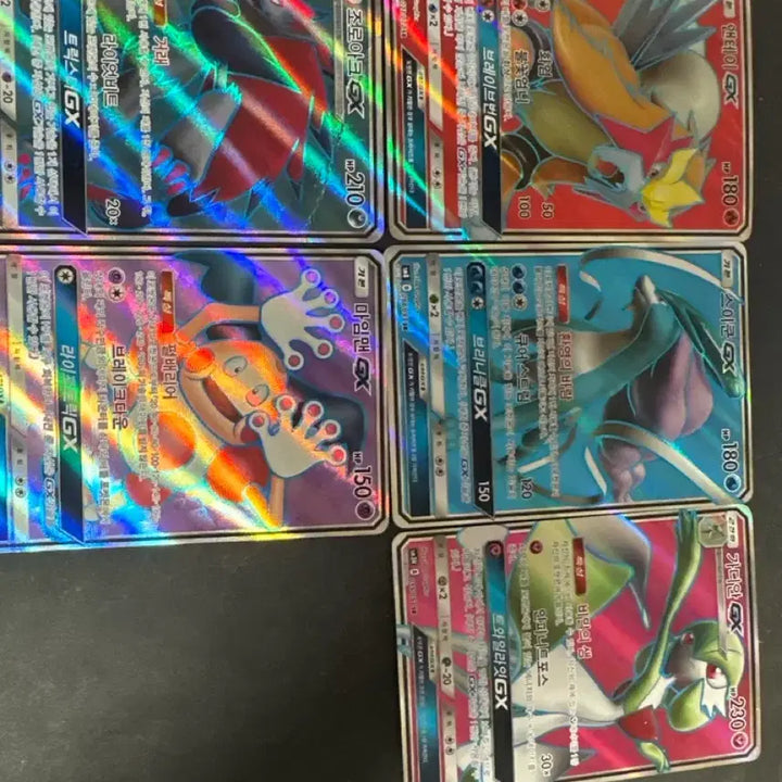 [BUNJANG] Pokemon Japanese Cards Bundle (Entei GX SR, Suicune GX, Gardevoir GX, Zoroark GX, Mime Jr. GX) / 스이쿤GX,가디안 GX,조로아크GX,마임맨GX,앤테이 GX SR 일괄