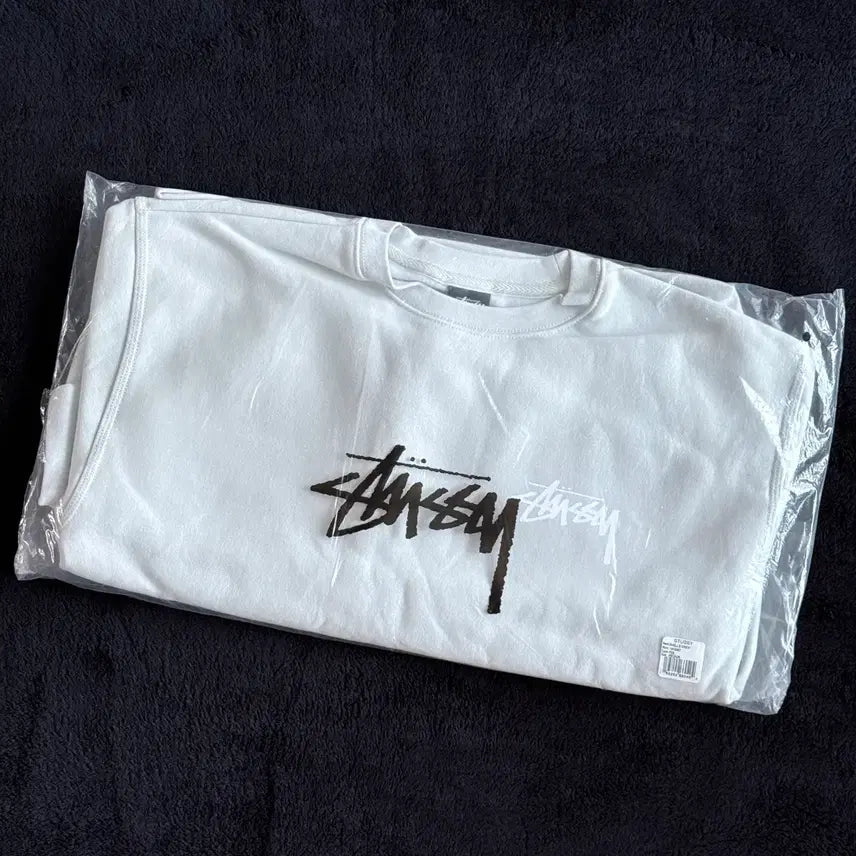 [BUNJANG] Stussy Shell Crew Sweatshirt M Fog New / 스투시 쉘 크루 맨투맨 M 새상품 포그