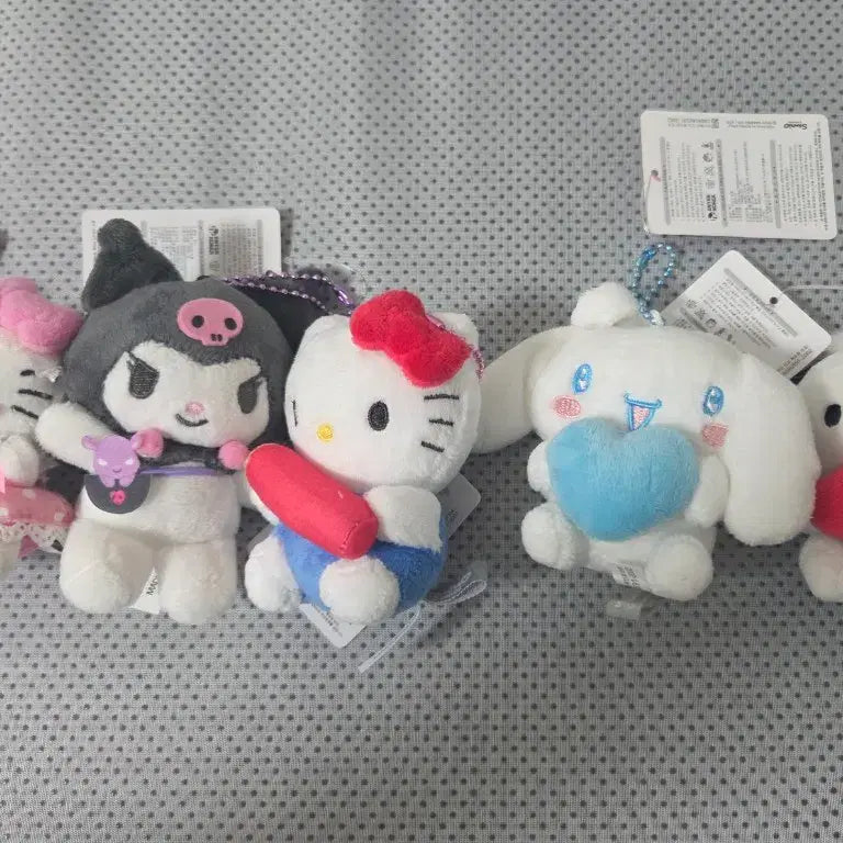 [BUNJANG] Sanrio 5-Piece Plush Toy Set: Kuromi, Hello Kitty, Pochacco, Cinnamoroll / 세트) 산리오 인형 5종 쿠로미, 헬로키티, 포차코, 시나모롤