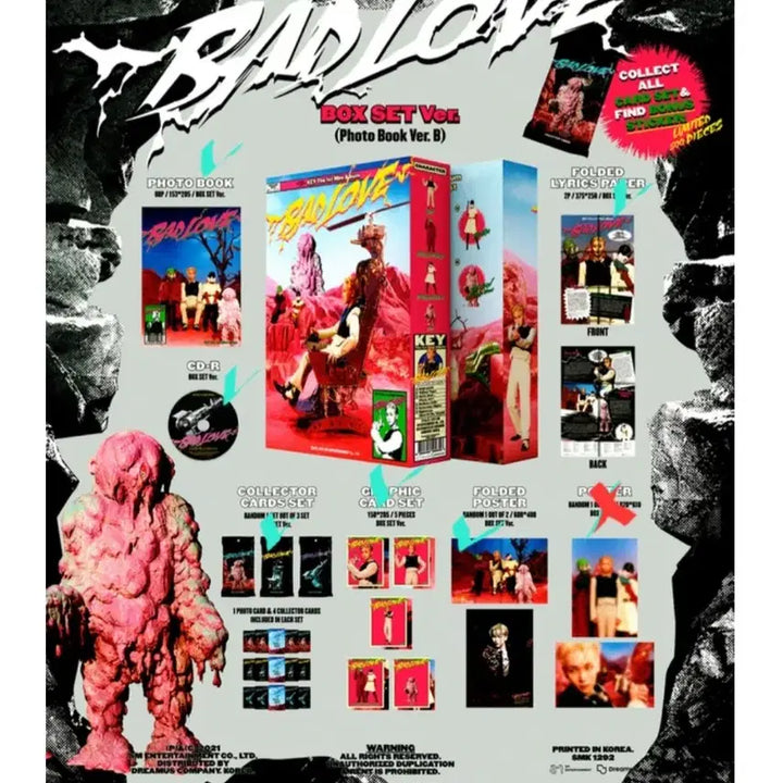 [BUNJANG] SHINee KEY Bad Love Box Version Album (Unsealed) / 샤이니 키 배드럽 밷럽 박스버전