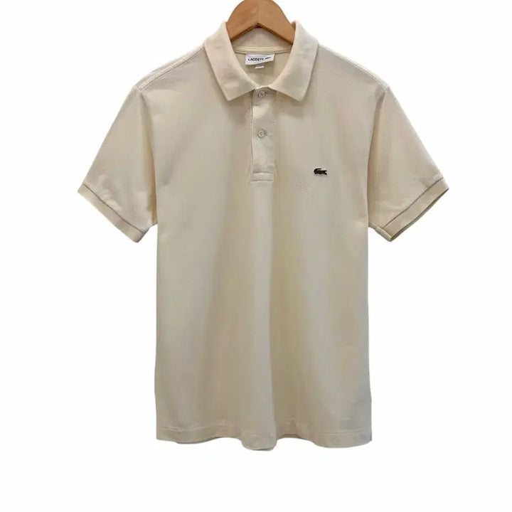 [BUNJANG] Lacoste Short Sleeve Pique Polo Shirt Ivory / 라코스테 반팔 피케티 카라티 아이보리 (S/국내90~95)