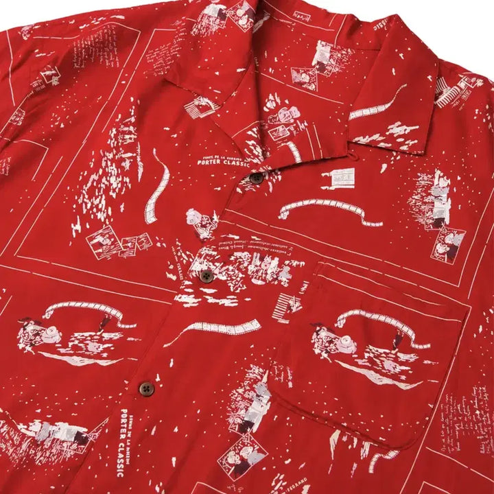 [SOLD OUT] Porter Classic 포터클래식 레드 셔츠