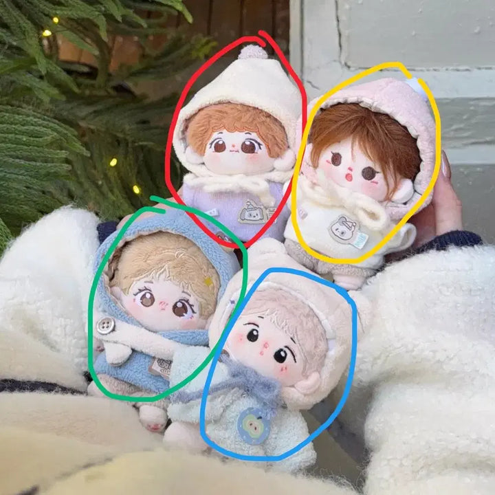 [BUNJANG] 10cm Doll Clothing Set - Milk Carrot / 10cm 인형 솜깅 옷 옷장 밀크캐럿 올인 개별 양도