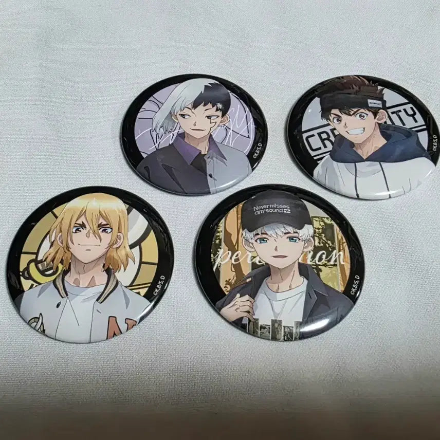 [BUNJANG] Dr. Stone Monotone Style Sensory Play Badge Set / 닥터스톤 모노톤 스타일 오감조 뱃지