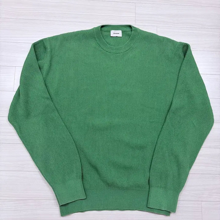 [BUNJANG] The Row Cotton Rib Knit Crewneck Green Size 3 / 인더로우 코튼 립 니트 크루넥 그린 3사이즈