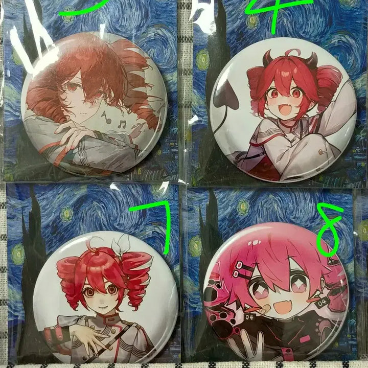 [BUNJANG] Kasane Teto Unofficial Enamel Pin Collection / 카사네 테토 비공 배지 모음 개별가