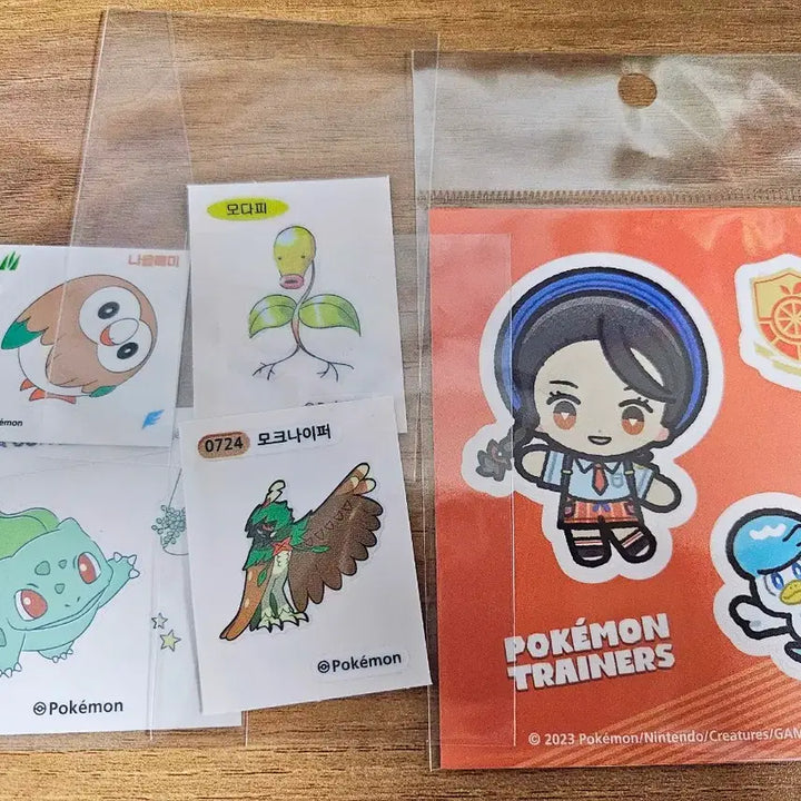 [BUNJANG] Pokemon Rowlet, Snover, Bellsprout, Bulbasaur, Froakie Stickers Bundle Set / 포켓몬 나몰빼미 모크나이퍼 모다피 이상해씨 푸름 이디야/띠부띠부 스티커