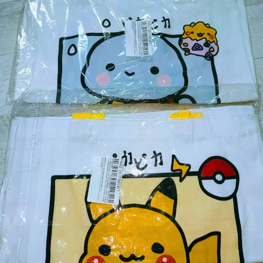 [BUNJANG] Pokemon Pikachu &amp; Squirtle Eco Bag / 포켓몬 에코백 꼬부기, 피카츄