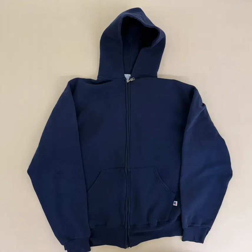 [BUNJANG] 90s Russell Athletic Navy Zip-Up Hoodie (Size L) / [L] 90s 러셀 애슬레틱 네이비 집업 후드