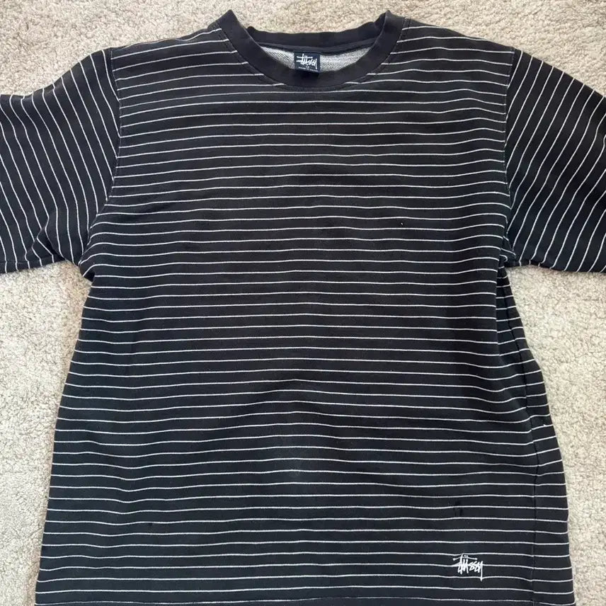 [BUNJANG] Stussy Striped Long Sleeve T-Shirt / 스투시 스트라이프 롱슬리브