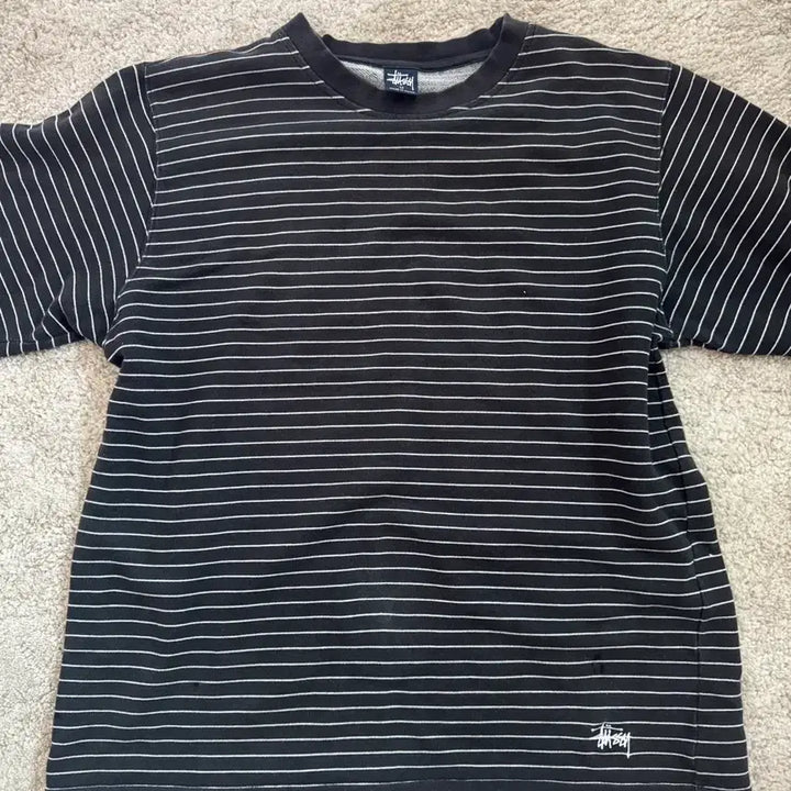 [BUNJANG] Stussy Striped Long Sleeve T-Shirt / 스투시 스트라이프 롱슬리브