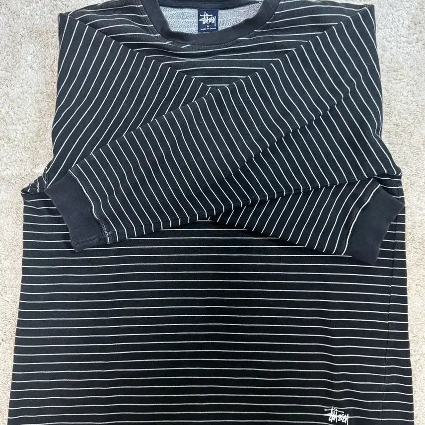 [BUNJANG] Stussy Striped Long Sleeve T-Shirt / 스투시 스트라이프 롱슬리브