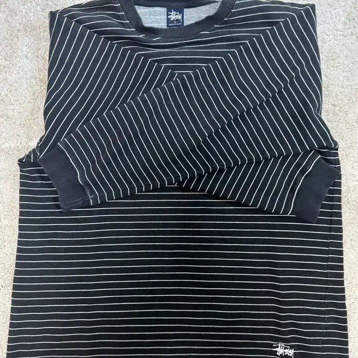 [BUNJANG] Stussy Striped Long Sleeve T-Shirt / 스투시 스트라이프 롱슬리브