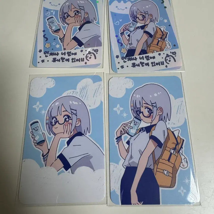 [BUNJANG] Stellive Uni Milkyis Zero Collaboration Photocard Set / 4종세트) 스텔라이브 유니 밀키스 제로 콜라보 포토카드 판매