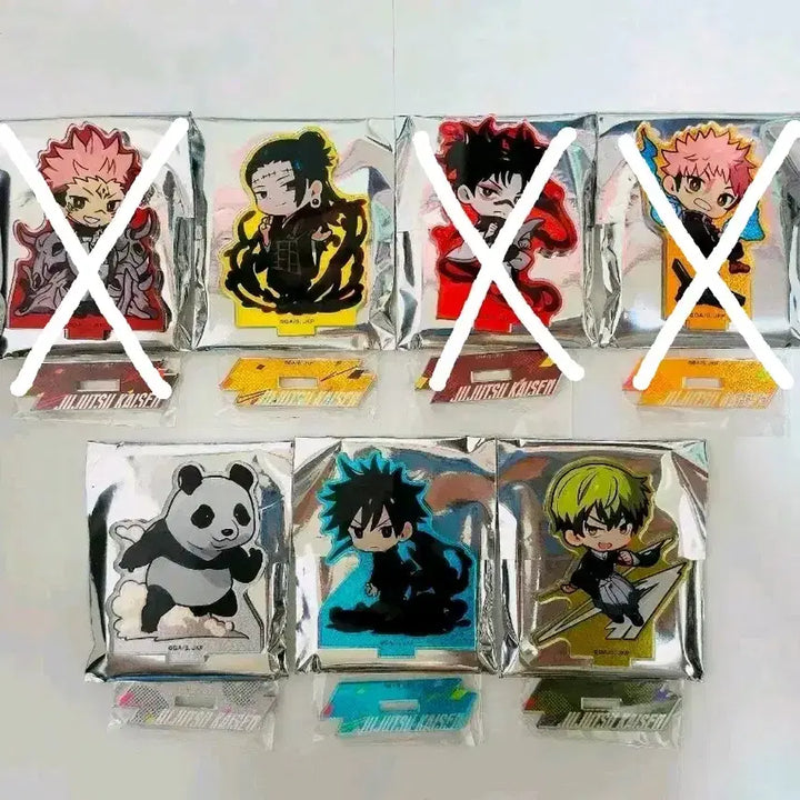 [BUNJANG] Jujutsu Kaisen Trading Glitter Acrylic Standee - Choso, Megumi, Naoya, Sukuna, Yuji / 주술회전 트레이딩 글리터 아크릴 스탠드 후시구로 메구미 켄자쿠 판다