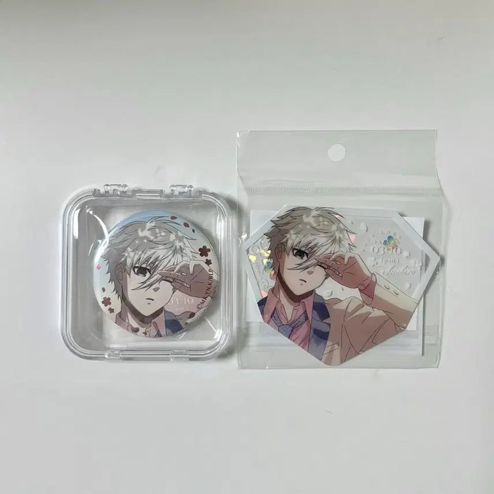 [BUNJANG] Nagi Sakuraba Bundle Set Acrylic Card and Random Can Badge / 블루록 나기 사쿠라 굿즈 일괄