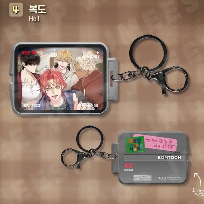 [BUNJANG] Spring Sweet Home Pop-up Acrylic Stand, Camcorder Keyring, Lenticular &amp; Postcard Set, Character Keyring, &amp; Signature Postcard Photocard Set / 백야의 꽃길 굿즈 판매