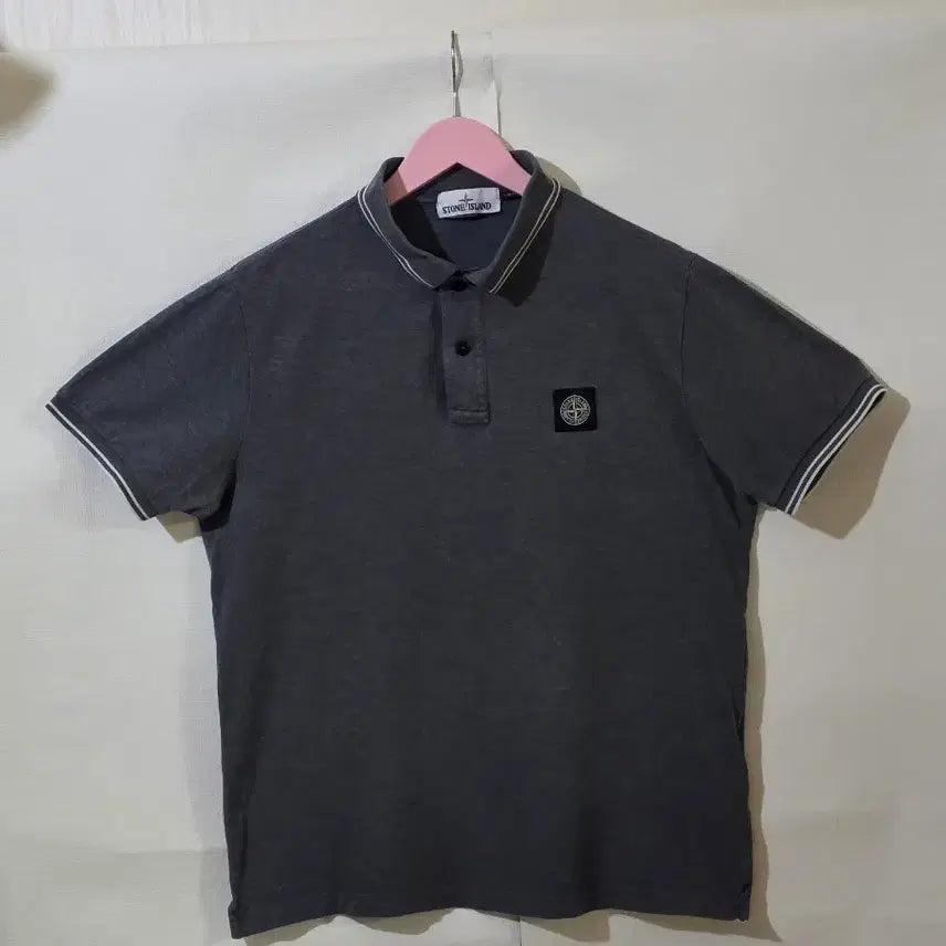[BUNJANG] Stone Island Slim Fit Polo Shirt - Size L / 정품 스톤아일랜드 슬림핏 카라티 L 사이즈