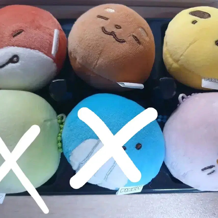 [BUNJANG] Latte Play Mochi Keychain Set / 잠뜰 찹쌀떡 키링 픽셀리