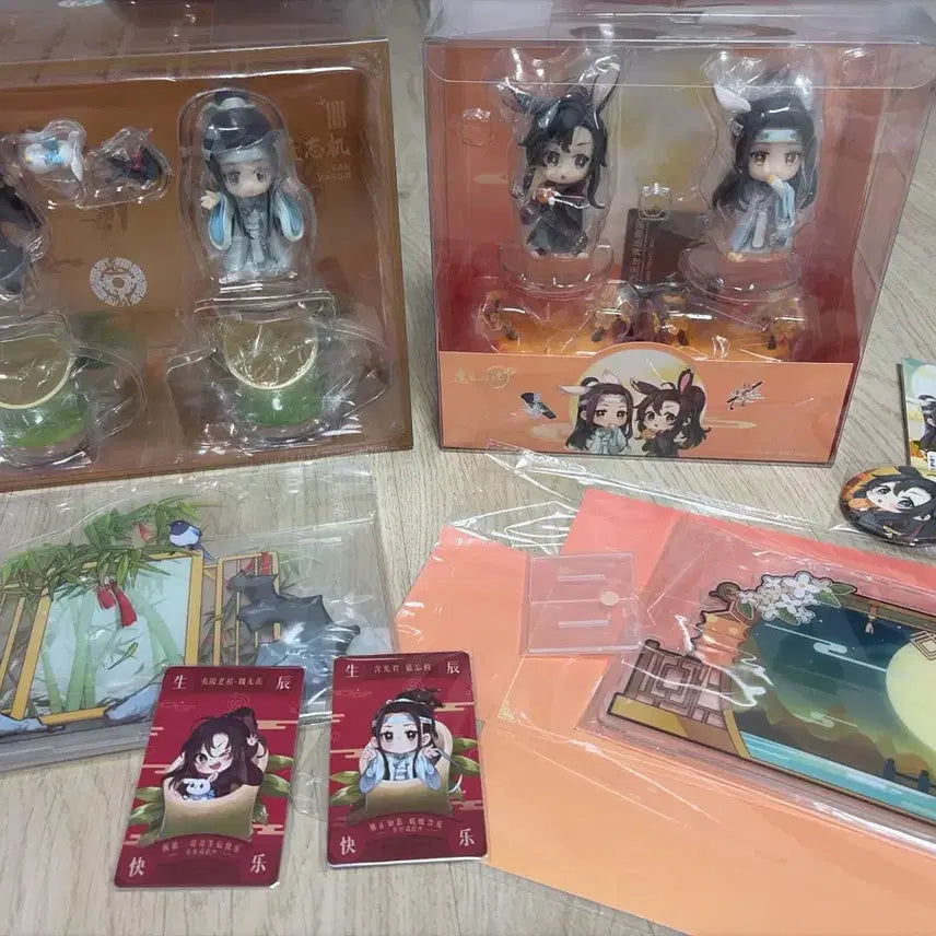 [BUNJANG] The Grandmaster of Demonic Cultivation Moon Rabbit Bamboo Figure Bundle Set / 마도조사 월병토끼 대나무 피규어 일괄