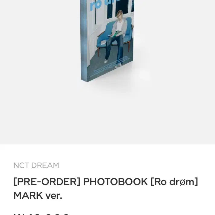 [BUNJANG] NCT Dream Renjun (Mark Version) Photobook / 엔시티드림 로드림 포토북 마크 정가 양도합니다