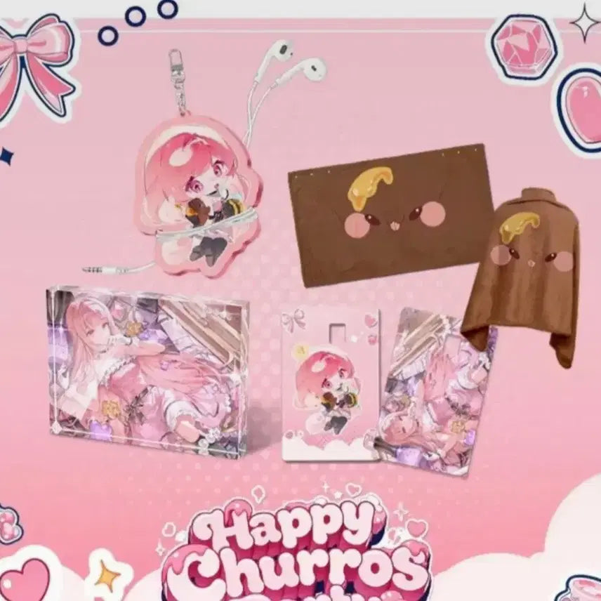 [BUNJANG] Honey Churros Birthday Kit Bundle Set / 허니츄러스 생일키트 일괄 팝니다
