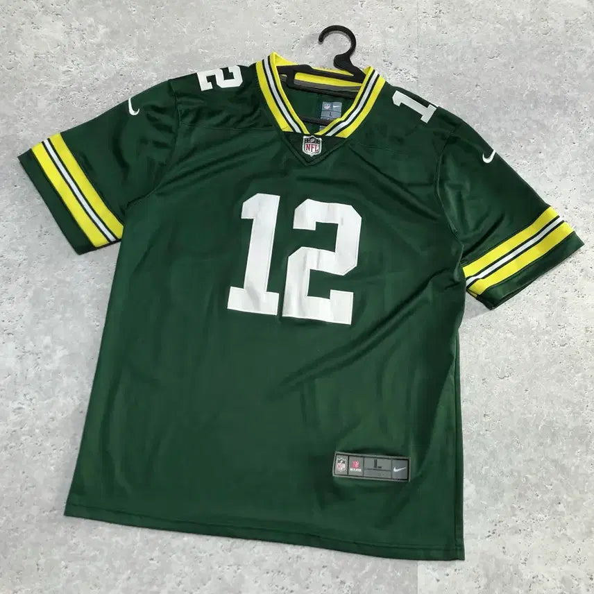 [BUNJANG] Nike NFL Green Bay Packers Deep Green Jersey T-Shirt L / 나이키 NFL 그린베이 패커스 딥그린 유니폼 티셔츠
