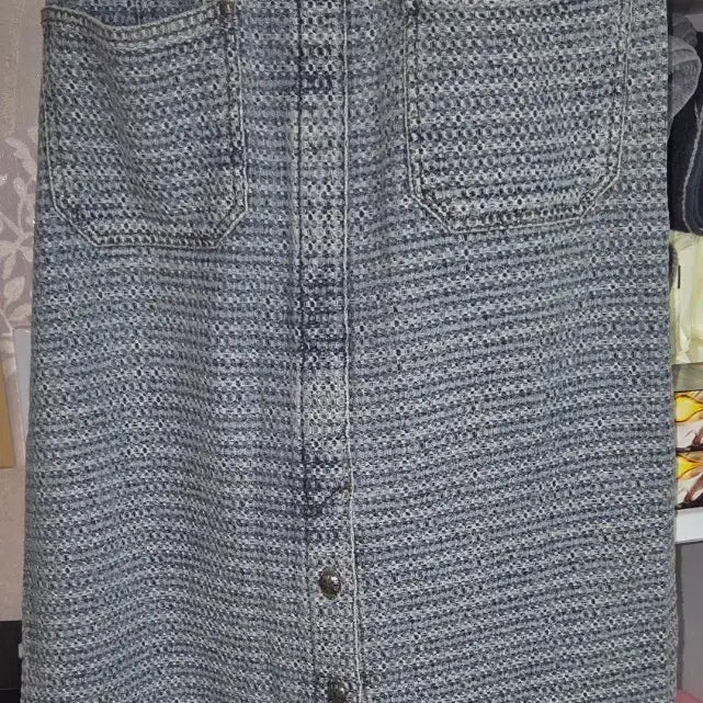 [BUNJANG] Designer Brand Tweed Long Skirt / 명품 브랜드트위드 롱 스커트