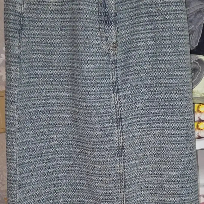 [BUNJANG] Designer Brand Tweed Long Skirt / 명품 브랜드트위드 롱 스커트