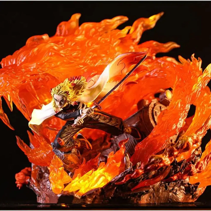 [BUNJANG] Kyojuro Rengoku Flame Hashira LED Figure / 귀멸의 칼날 렌고쿠 쿄쥬로 화염의 호흡 LED 피규어