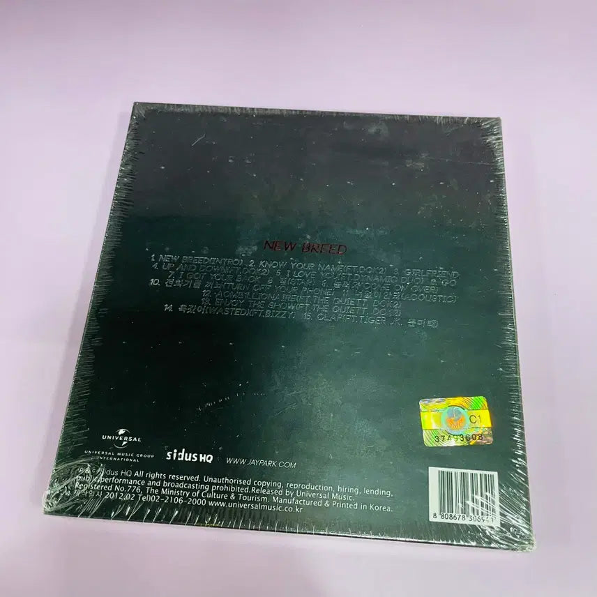 [BUNJANG] Jay Park NEW BREED 1st Full Album CD (Sealed) / [미개봉/CD] 박재범 JAY PARK - 2012 NEW BREED