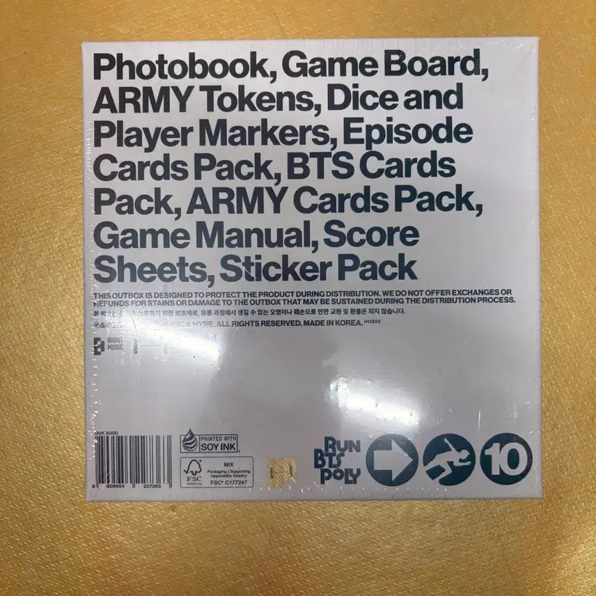 [BUNJANG] BTS RUN BTS POLY Photobook Game Pack / 방탄소년단 RUN  BTS POLY 포토북 게임팩