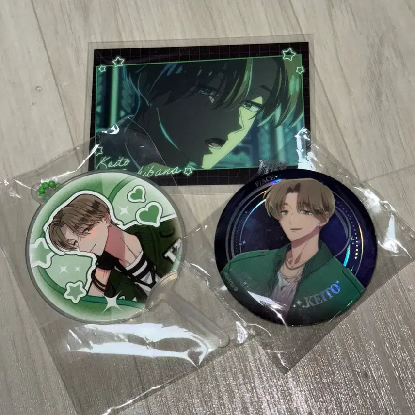 [BUNJANG] Tamon-kun Kaito Uchiwa, Can Badge, Clear Card, Photocard Bundle Set / 타몬군 지금 어느쪽?! 케이토 우치와 캔뱃지 클리어 카드 포토카드