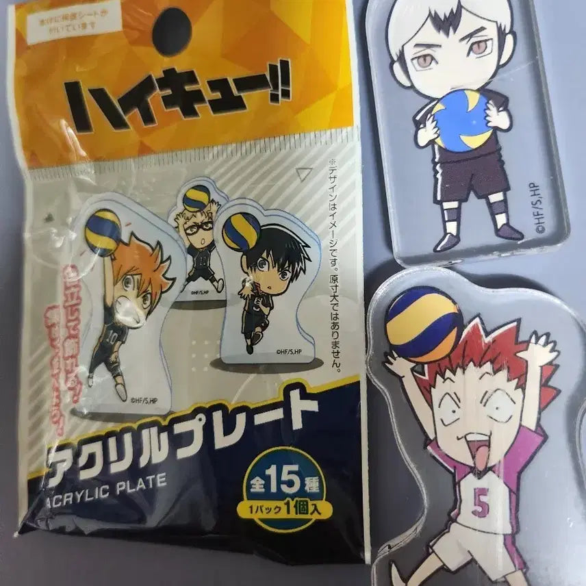 [BUNJANG] Haikyuu!! Kita Shinsuke &amp; Tendo Satori Acrylic Plate Bundle Set / 일괄) 다이소 하이큐 키타 신스케, 텐도 사토리 아크릴 플레이트