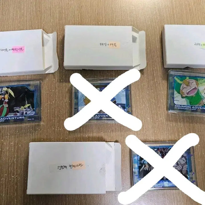 [BUNJANG] Digimon Adventure Animate Cafe Wargreymon &amp; Takeru Photocard / (교환 판매) 디지몬 어드벤처 애니메이트 카페 리키 워그레이몬