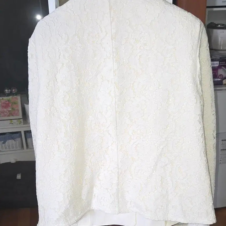 [BUNJANG] Celebrity Shop Lace Jacket White / 고급 브랜드 셀럽샵 레이스 자켓 화이트