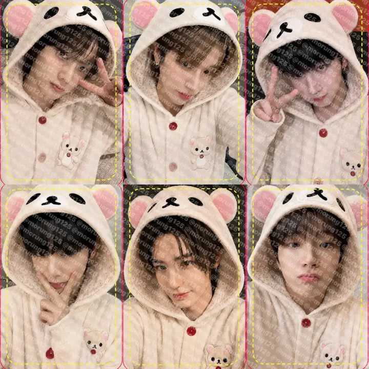 [BUNJANG] BOYNEXTDOOR Rilakkuma Pajamas Photocard Set / 폭덤)) 보넥도 코리락쿠마 잠옷 포카 사전조사
