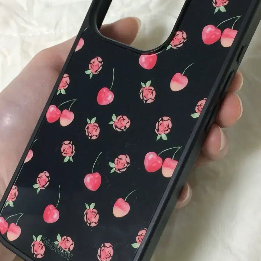 [BUNJANG] Glonny Black Cherry Bumper Case iPhone 15 Pro / 글로니 BLACK CHERRY BUMPER CASE 아이폰 15프로
