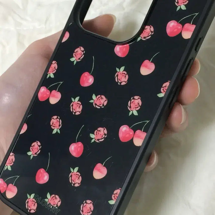 [BUNJANG] Glonny Black Cherry Bumper Case iPhone 15 Pro / 글로니 BLACK CHERRY BUMPER CASE 아이폰 15프로