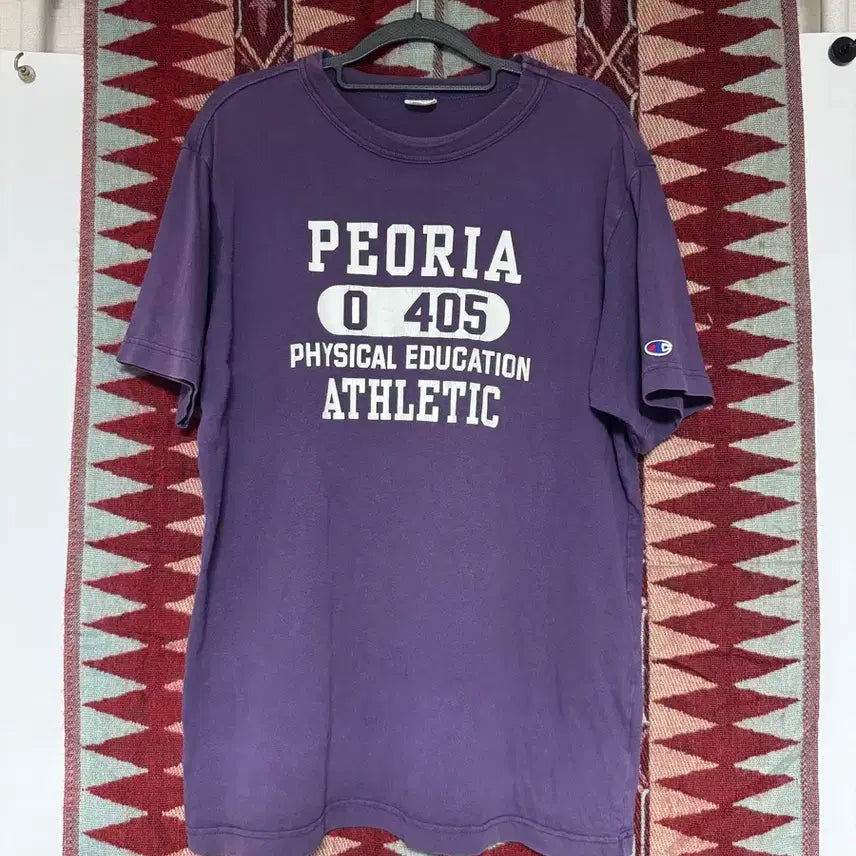 [SOLD OUT] 챔피온 퍼플 PEORIA 정품 반팔티 100