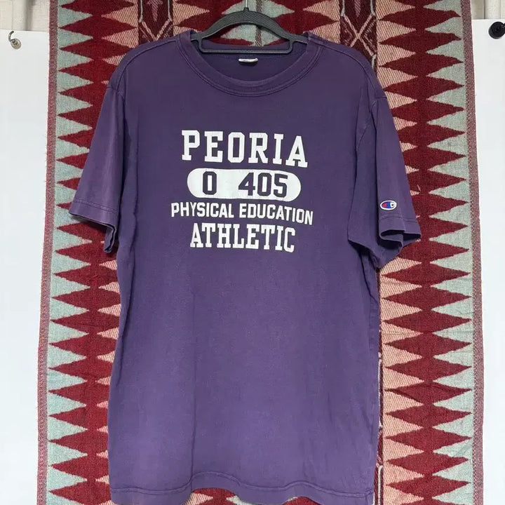 [SOLD OUT] 챔피온 퍼플 PEORIA 정품 반팔티 100