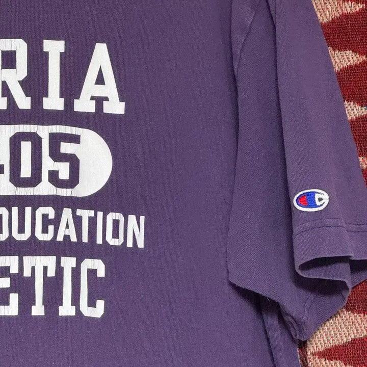 [SOLD OUT] 챔피온 퍼플 PEORIA 정품 반팔티 100