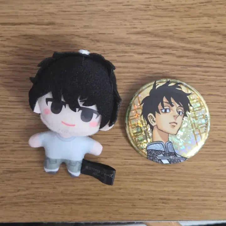 [BUNJANG] Tokyo Revengers Shinichiro Nui Plush &amp; Badge Set / 도리벤 신이치로 누이 , 캔뱃지 개별/일괄