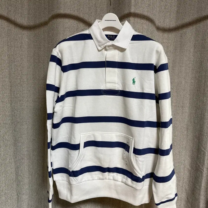 [BUNJANG] Polo Ralph Lauren Rugby Stripe Sweatshirt M / [M] 폴로 랄프로렌 럭비 스트라이프 폴로 스웨트셔츠