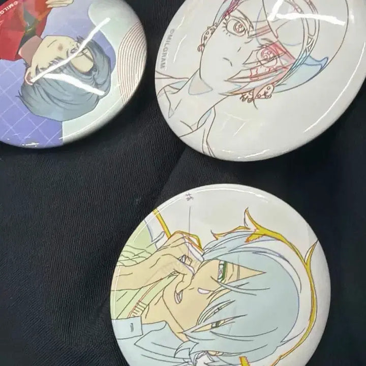 [BUNJANG] Milgram Sakurai Haruka, Yuzuriha Kotoko, Kirisaki Shidou 5th Anniversary Original Art Can Badge Set / 밀그램 사쿠라이 하루카 유즈리하 코토코 키리사키 시도우 캔뱃지